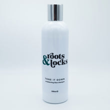 Load image into Gallery viewer, Roots & Locks TONE IT DOWN Re-balancing Blue Shampoo