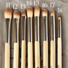 Load image into Gallery viewer, Gelina Cosmetics Professional 18 Piece Bamboo Make Up Brush Set
