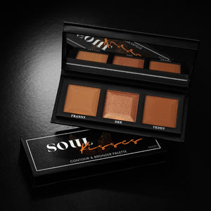 Gelina Cosmetics Soul Kisses Contour & Bronzer Trio Palette