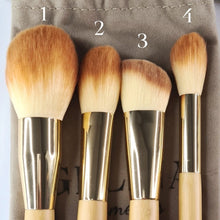 Load image into Gallery viewer, Gelina Cosmetics Professional 18 Piece Bamboo Make Up Brush Set

